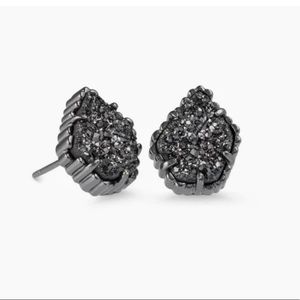 Kendra Scott Tessa stud earrings - black drusy